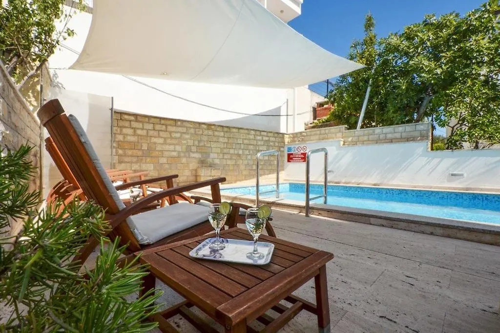 Apartment In Seget Vranjica With Sea View, Balcony, Air Conditioning, Wifi 91-3